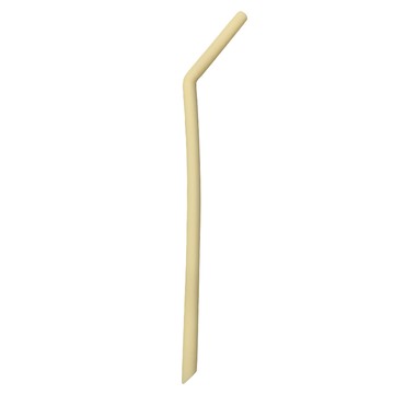 MODU'I BLUEMAMA 幼兒鉑金矽膠吸管 可斜切面自行裁剪  奶油黃  1支