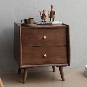 北歐 收納櫃 抽屜櫃 置物櫃 抽屜櫃 全實木床頭櫃簡約現代迷妳小戶型床邊收納櫃臥室儲物櫃經濟型