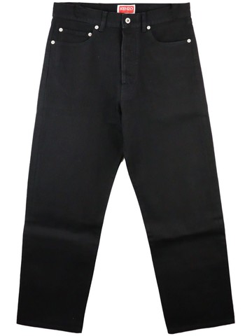 Kenzo - Asagao mid-rise straight-leg jeans - men - Cotton - 30 - Black