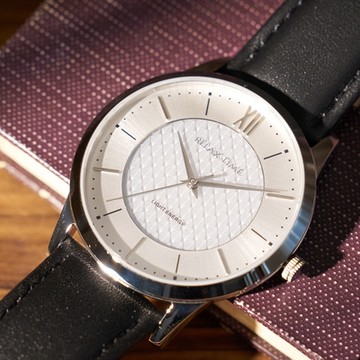 Relax Time RT-108S 太陽能時尚手錶 1212購物節 送禮推薦-黑/42mm RT-108S-1M