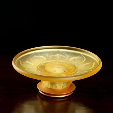 圓通佛具銅琉璃供盤水果盤高腳蓮花供佛盤供果盤貢盤