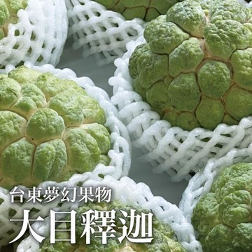 【十翼饌選果】台東大目釋迦x1盒入(6-7粒入/5斤)