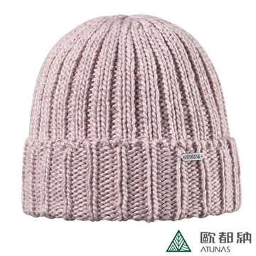 【歐都納 ATUNAS】GORE INFINIUM WINDSTOPPER防風保暖帽.粗針織帽.保暖帽.毛線帽_A1AH2402N 粉紫