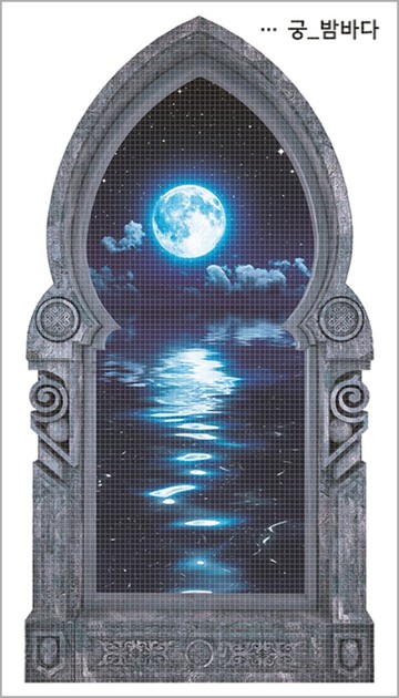 宮廷之窗 4種款式 (blackraccoon) 復古拼貼設計紙質貼紙