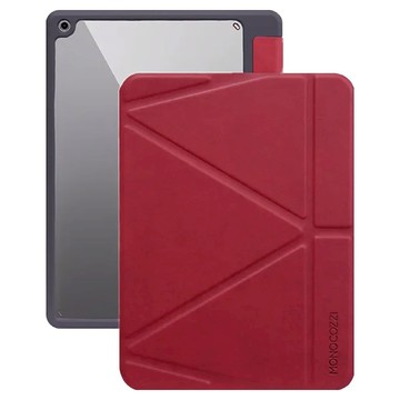 MONOCOZZI 透明背板皮革保護套  iPad 10.2/9th  酒紅色  1個