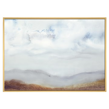 菠蘿選畫所 雲與山掛畫 40 x 30cm 框 - APAA3407D 居家裝飾藝術品  木色