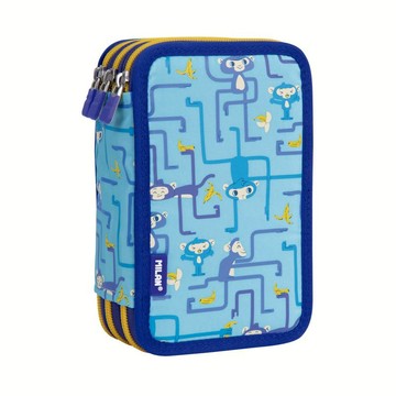 MILAN隨行畫筆袋著走_頑皮香蕉迷宮(3層式) 生日禮物 畢業禮物 聖誕禮物 鉛筆盒 兒童 學童 學生 文具禮包