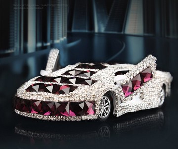 美琪 (時尚芬芳) 汽車造型車用水晶座式香水 除異味飾品擺件