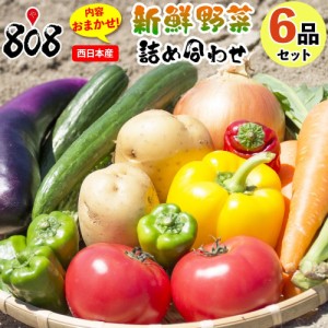 808厳選 新鮮野菜おまかせ詰め合わせセット 6品(北海道沖縄別途送料加算)野菜詰めあわせ 