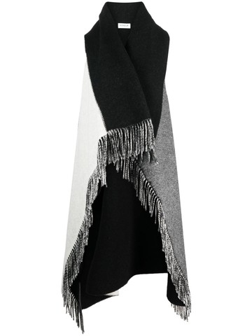 DONDUP - open-front frayed vest - women - Polyamide/Wool - OS - Grey