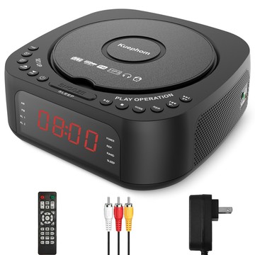 DVD播放器影碟機藍牙cd播放器USB播放器收音機鬧鐘可制定【宜家良品百貨】