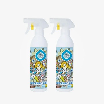 臭味滾貓貓除臭噴霧500ml雙入組