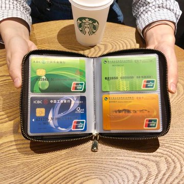 女式卡包韓國多卡位真皮手拿錢包名片包40卡位大容量卡套夾卡片包