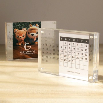 客製化禮物  亞克力照片框和寓意長久的萬年曆