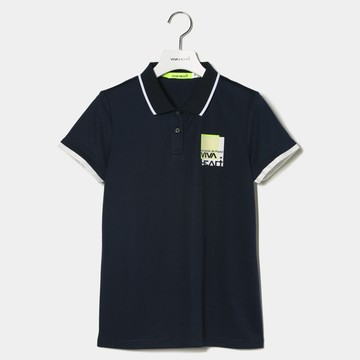 女士 霓虹徽章短袖POLO衫