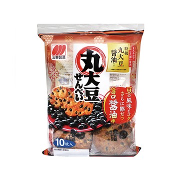 【三幸製果】丸大豆黑豆仙貝（旨口醬油風味）125G