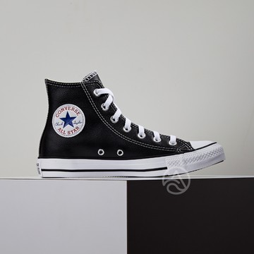 Converse Chuck Taylor All Star 男鞋 女鞋 黑色 皮革 高筒 休閒鞋 132170C