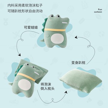 枕頭夏季單只裝辦公室午睡抱枕學生午休枕頭可變身卡通可愛小枕頭