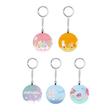 三麗鷗-立體球型拼圖鑰匙圈-24片(透明款)【九乘九購物網】