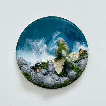 樹脂海洋小島擺設 10cm