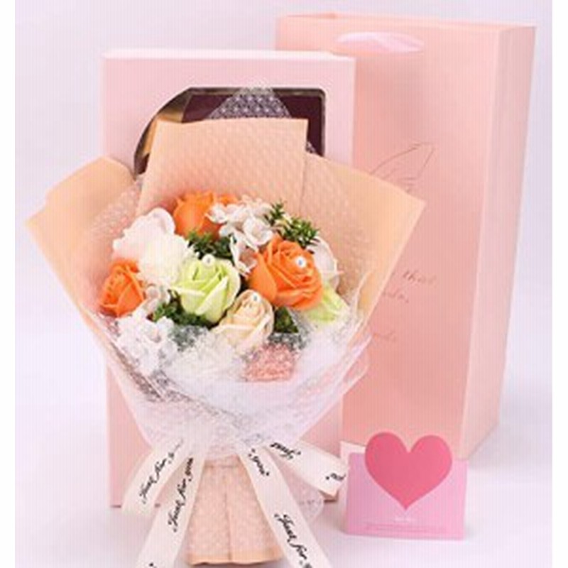 ラッピング可 ソープフラワー 花束 バラ 人気ギフト 誕生日 薔薇 花 造花 母の日 父の日ブーケ フラワーソープ 女性 枯れない 石鹸 り 通販 Lineポイント最大1 0 Get Lineショッピング