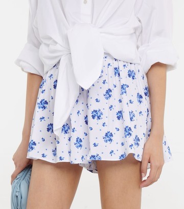 Caroline Constas Teagen floral cotton-blend shorts
