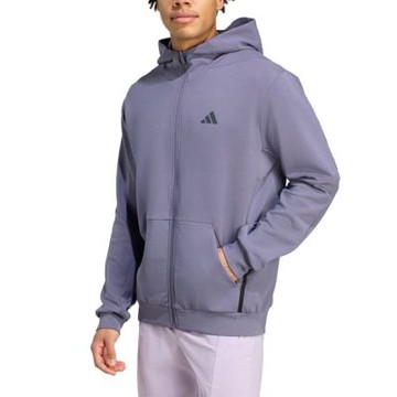 【Adidas 愛迪達】 D4T FULL-ZIP HO  連帽運動外套 男 - JX0693