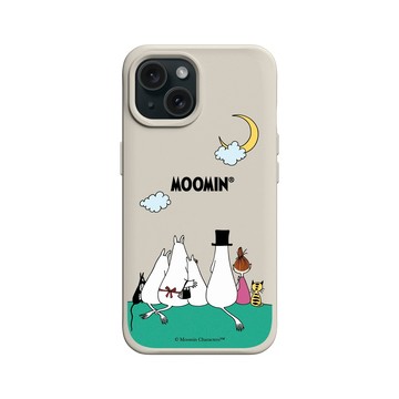 iPhone 15 SolidX 貝殼灰 - Moomin - Moomin-背影