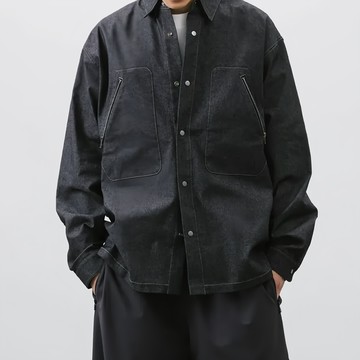BOHRHOO Early Spring Denim LS Shirt 單寧長袖襯衫  S  黑色