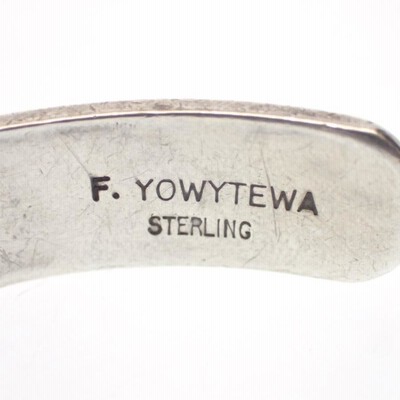 F.Yowytewa ホピ族 hopi スパイダー バングル STERLING hopi スパイダー バングル F.Yowytewa ホピ族 hopi スパイダー