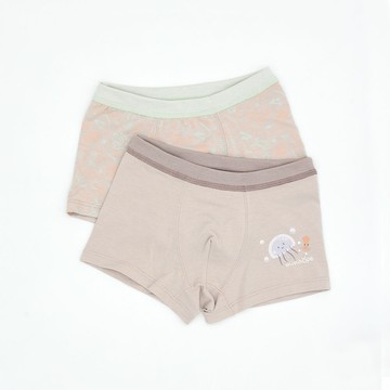 minihope沉靜海洋男童四角褲(2件組D)