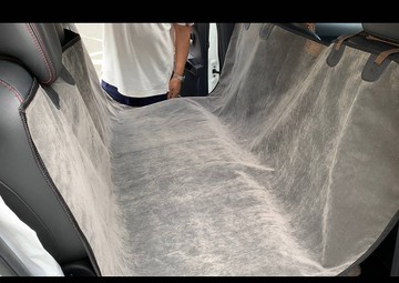 寵物專用車後墊  大象灰外包尺寸約135X145公分
