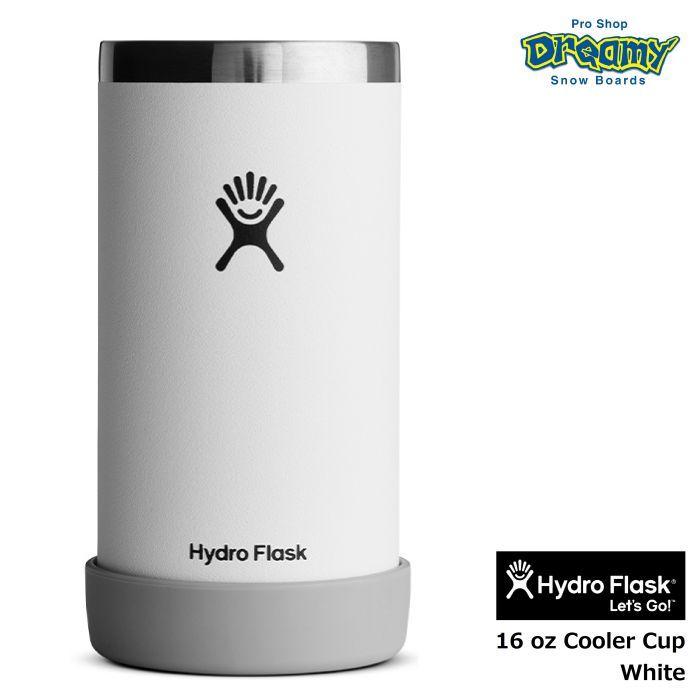 Hydro Flask ハイドロフラスク 16oz Cooler Cup 473ml #890131 White ステンレスカップ クージー 缶 ボトル 保冷ホルダー 真空断熱構造 8901310010221 正規品