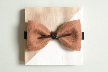 煲呔 Bowtie 領結 領帶 伴郎禮 皮革 復古風 毛氈布