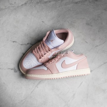 【逢甲 FUZZY】W Air Jordan 1 Low 櫻花粉 粉白 復古粉 DC0774-162