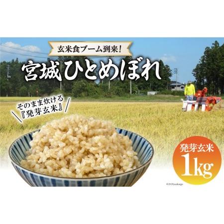 ふるさと納税 簡単に炊ける 宮城県産ひとめぼれ発芽玄米1kg 菅原商店 宮城県加美町 宮城県加美町