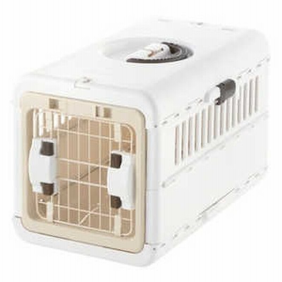 リッチェル キャンピングキャリー 折りたたみ S(アイボリー)[超小型犬・猫・うさぎ用] キャンピングキャリーオリタタミSIV