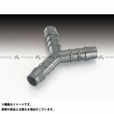 正規品／キタココンビニパーツ 汎用 ホースコネクター Y型（ブラック） サイズ：6mm K-CON バイク