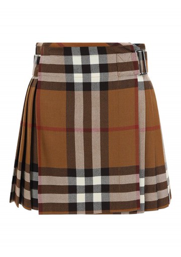 Burberry - Micaela Mini Skirt - Womens - Brown