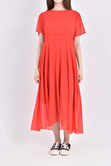 加購優惠(L) meiyimeiren圓領紅色洋裝