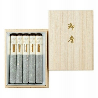 【送料無料】 日本香堂 瑞雲 桐箱短寸5入