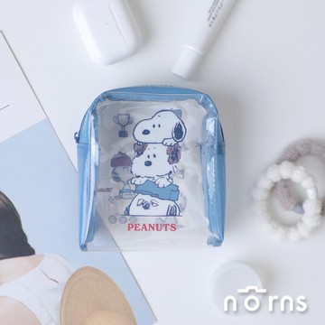 Peanuts史努比TPU透明收納包 小方型  Norns Snoopy 隨身化妝包