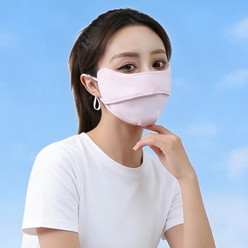 台灣出貨+免運 女款防錦冰絲口罩 戶外騎行遮陽開口透氣酷風薄款口罩 運動口罩 透氣口罩 無痕面罩 防曬口罩 排氣速乾面罩