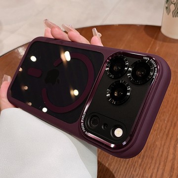 原機色 內嵌式磁吸 高透鷹眼鎧甲 高級質感 手機殼 適用iPhone 18 17 16 15 14 Promax 防摔殼