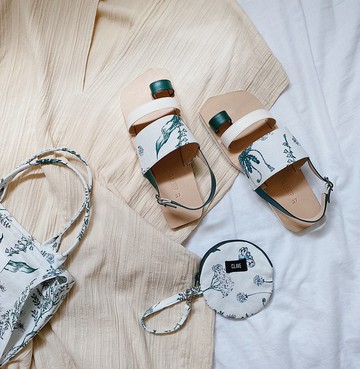 CLAVESTEP X SYBIL-HO 聯名作品 - 印花涼鞋