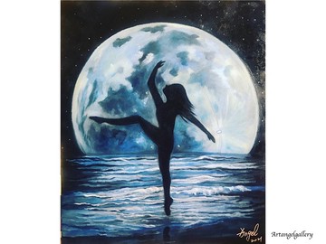 天使畫廊/手工油畫/掛畫/海報/畫作 / 躍升