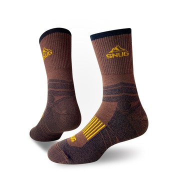 預購【 喀什極淨暖科技羊絨襪-大地咖 】