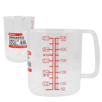 量杯 【一品川流】日本製 PP計量杯 / 量米杯-500ml-2入組