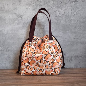 束口提袋/餐袋_滿滿柴犬