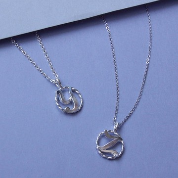 字母系列--柔和Y,Z字母頸鍊